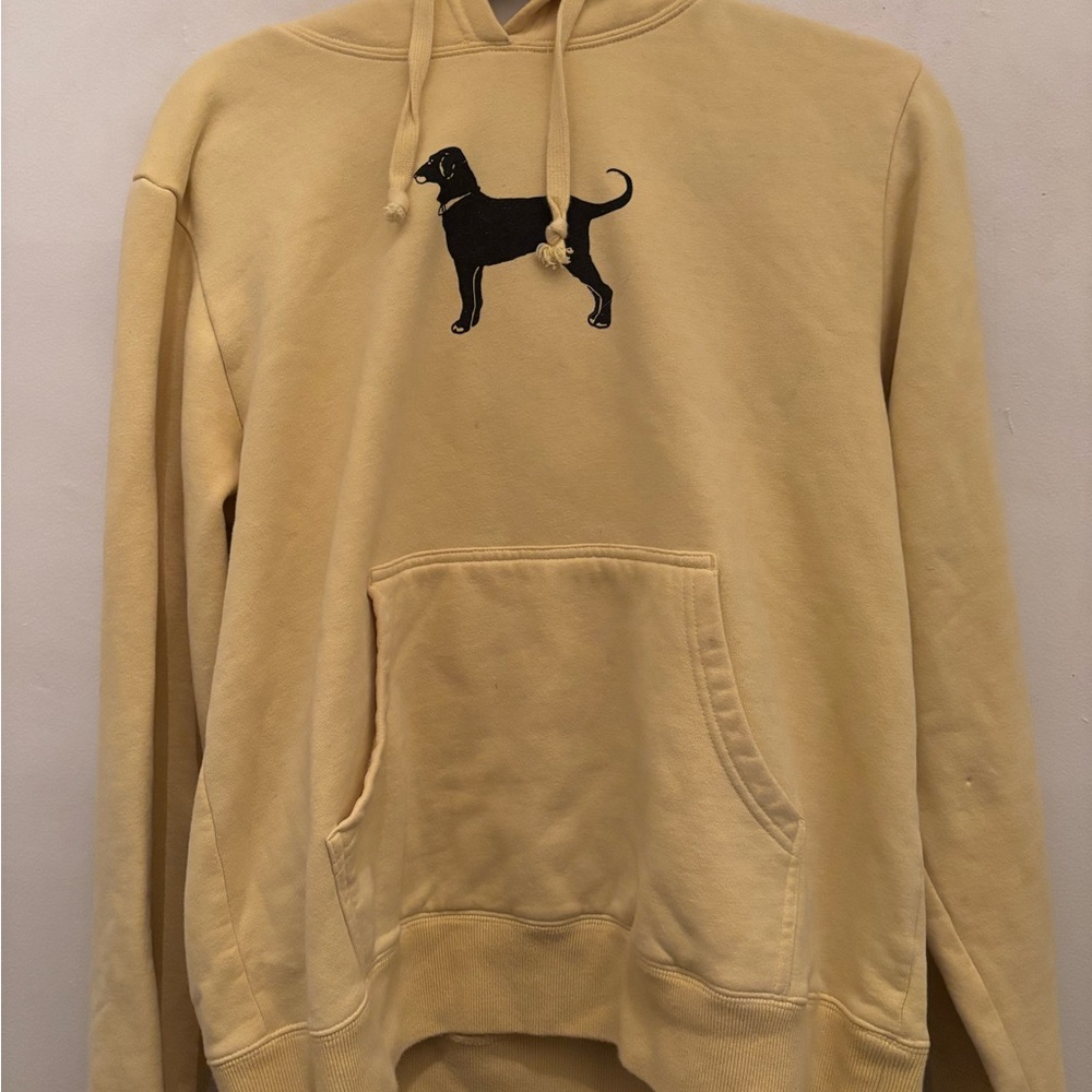 The Black Dog Men’s Hoodie - Yellow - Men’s - SIZE L